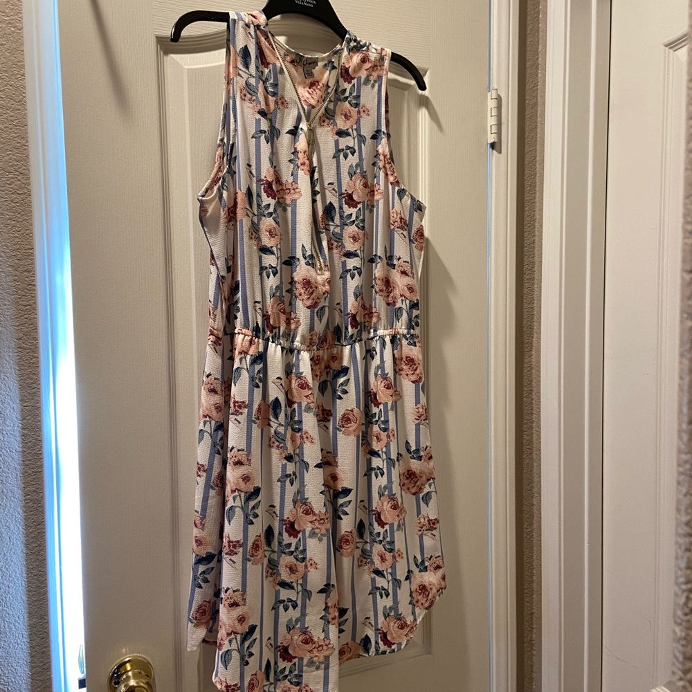 Gorgeous 2X tank floral dress